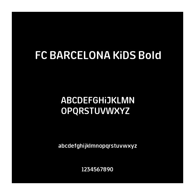FC BARCELONA KIDS Bold