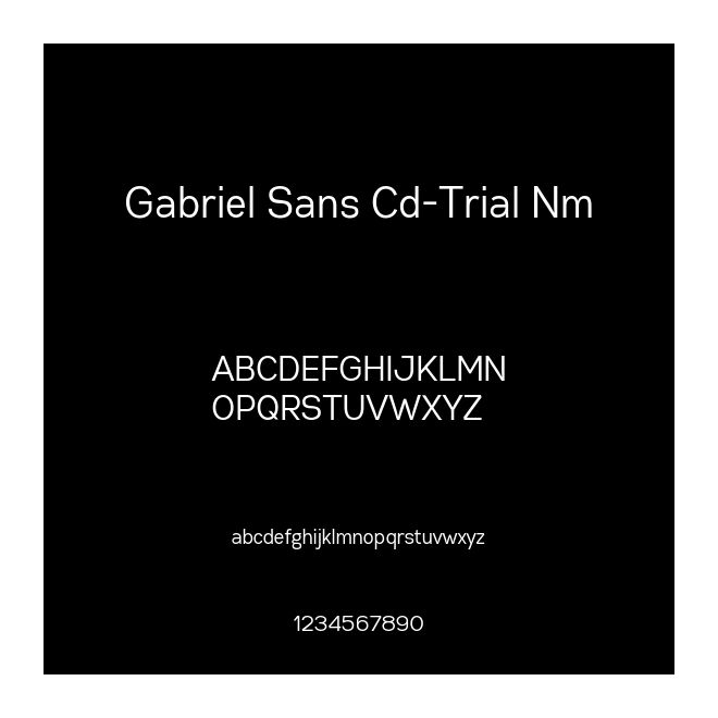 Gabriel Sans Cd-Trial Nm