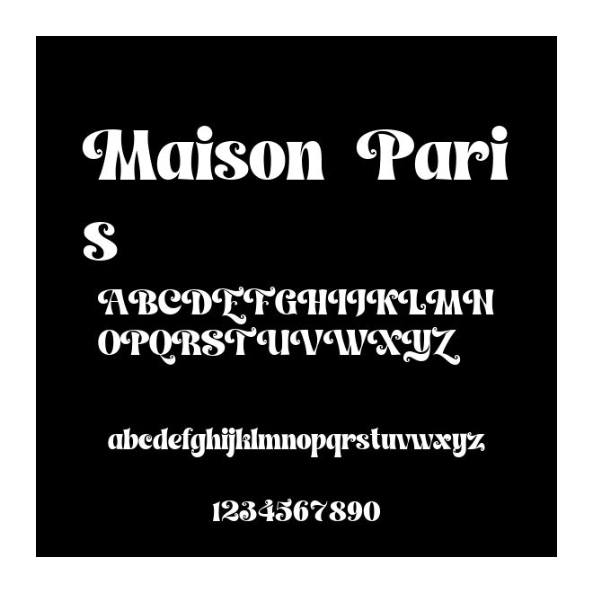 Maison Paris