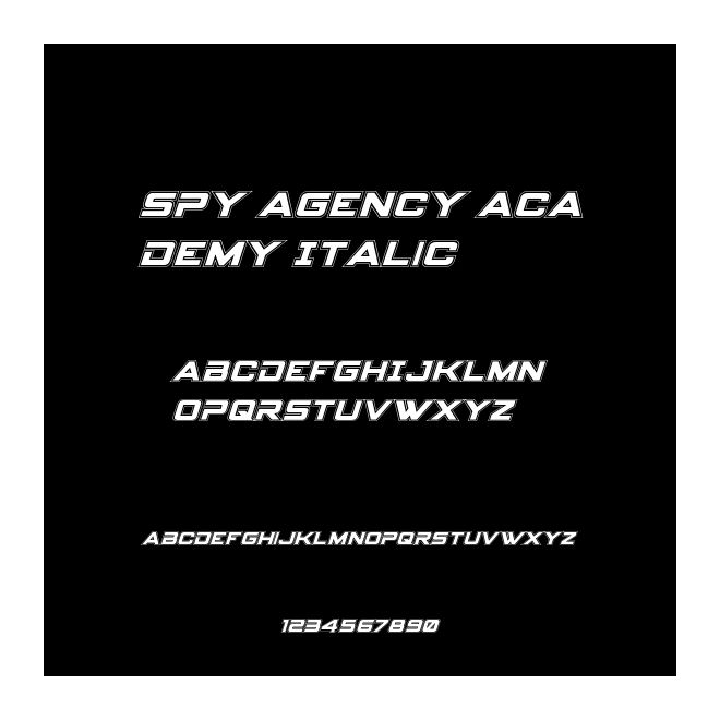 Spy Agency Academy Italic