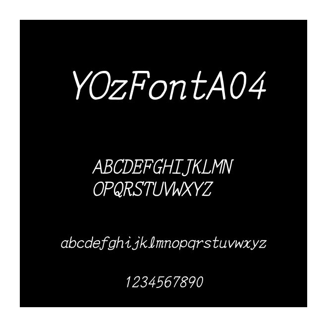 YOzFontA04