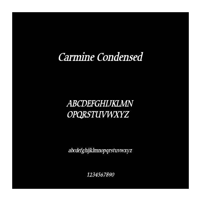 Carmine Condensed