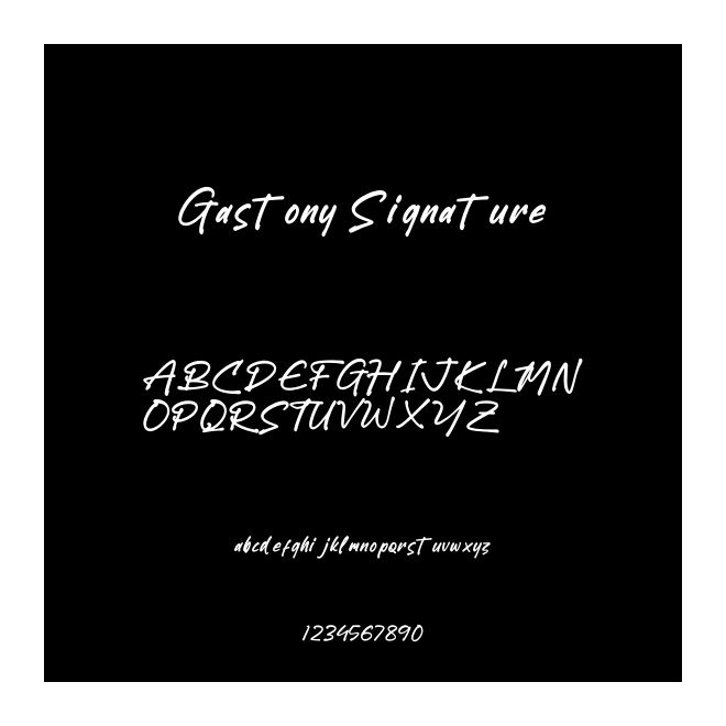 Gastony Signature