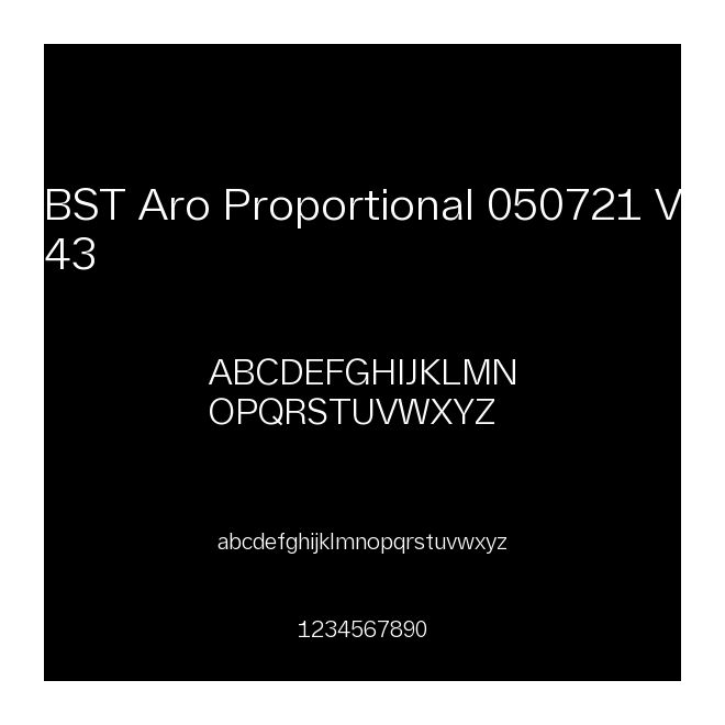 BST Aro Proportional 050721 V43