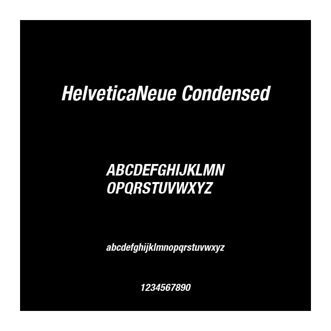 HelveticaNeue Condensed