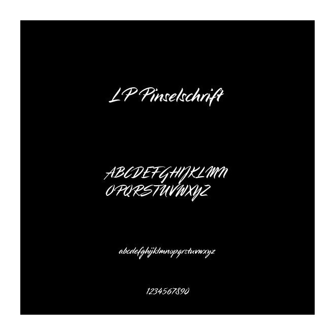 LP Pinselschrift