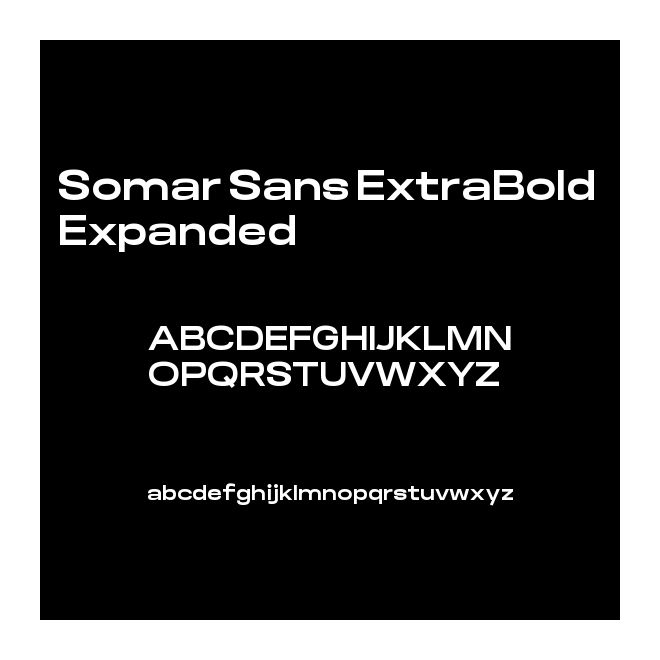 Somar Sans ExtraBold Expanded