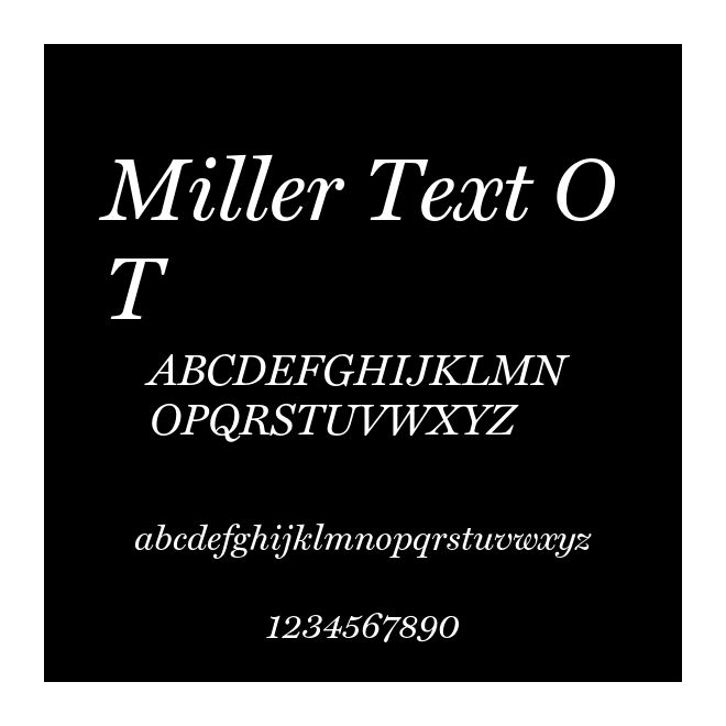 Miller Text OT