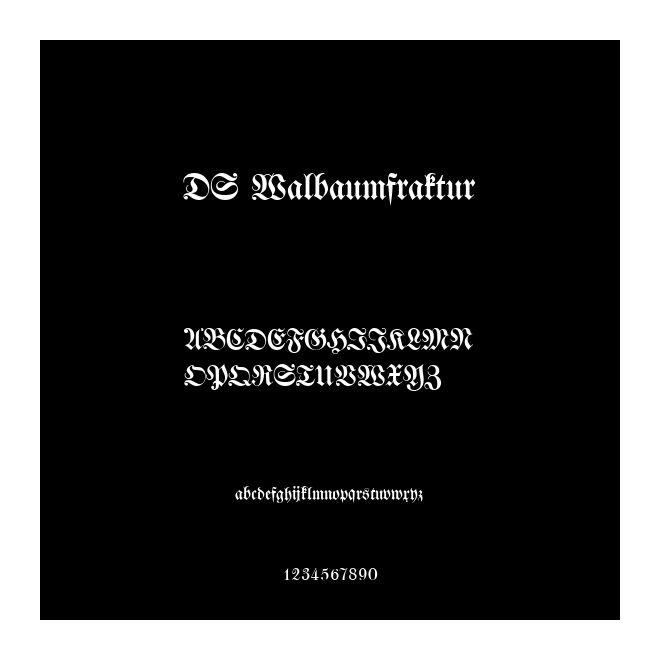 DS Walbaumfraktur