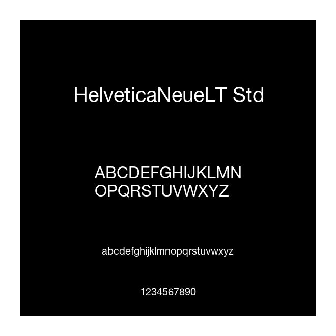 HelveticaNeueLT Std