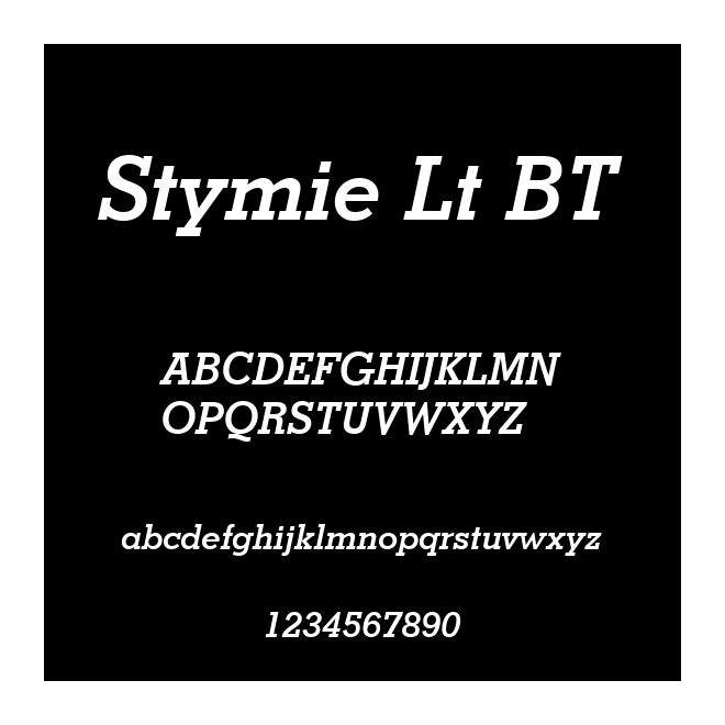 Stymie Lt BT