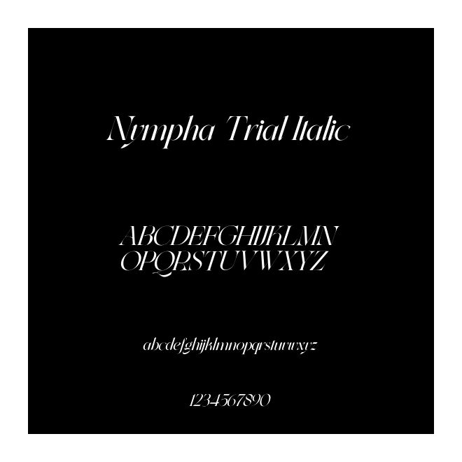 Nympha Trial Italic