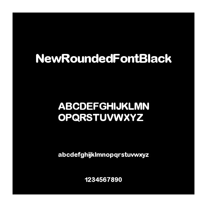 NewRoundedFontBlack