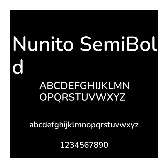 Nunito SemiBold