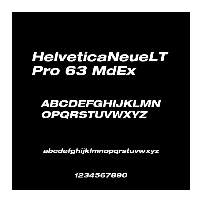 HelveticaNeueLT Pro 63 MdEx