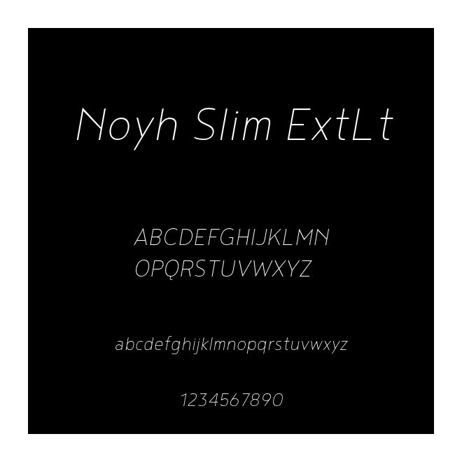 Noyh Slim ExtLt