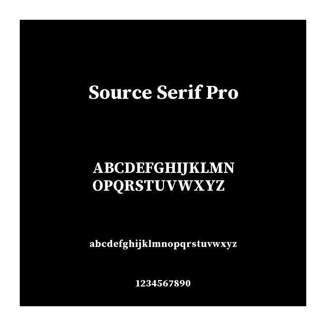 Source Serif Pro