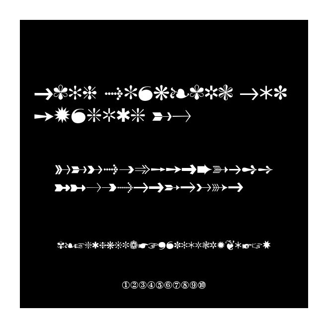 Zapf Dingbats Two Hundred BQ