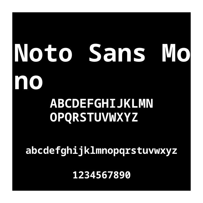 Noto Sans Mono