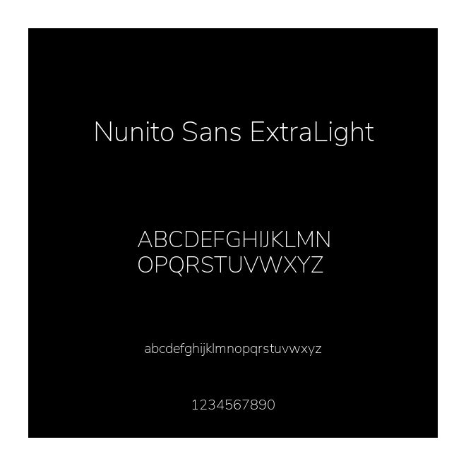 Nunito Sans ExtraLight