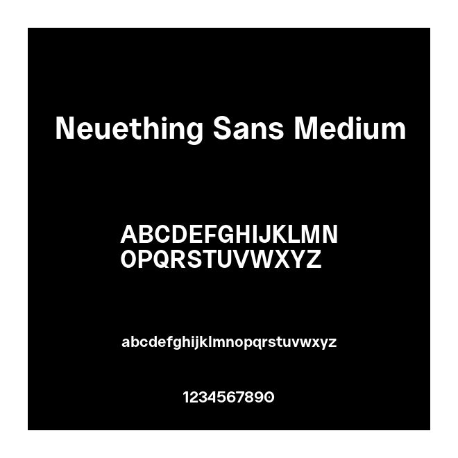 Neuething Sans Medium