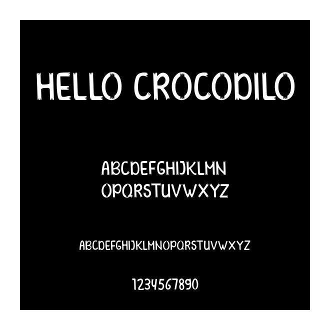 HELLO CROCODILO