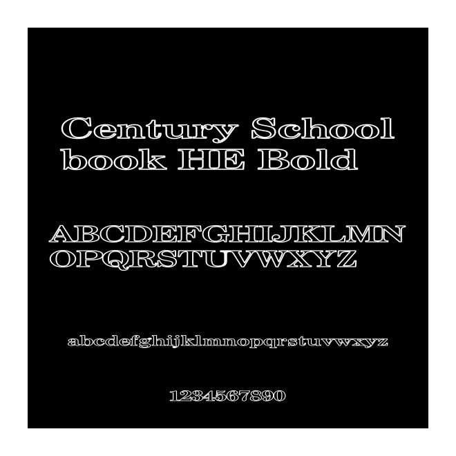 Century Schoolbook HE Bold