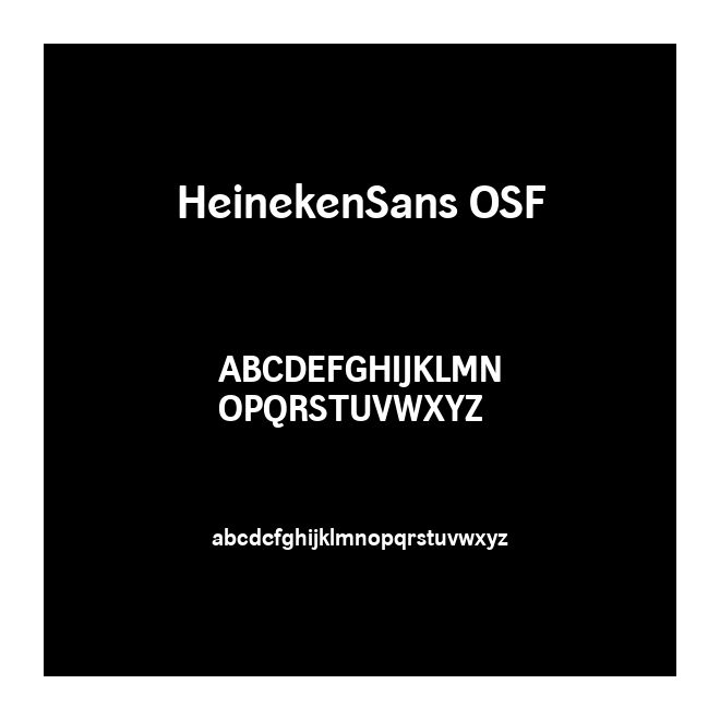 HeinekenSans OSF