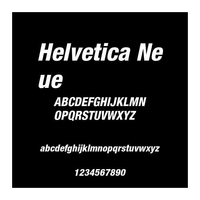 Helvetica Neue