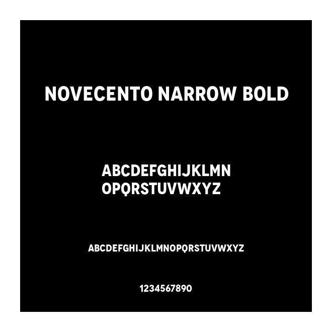 Novecento Narrow Bold