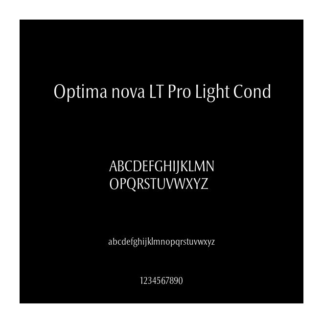 Optima nova LT Pro Light Cond
