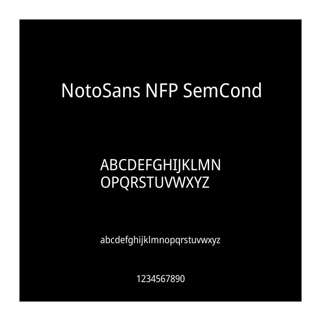 NotoSans NFP SemCond