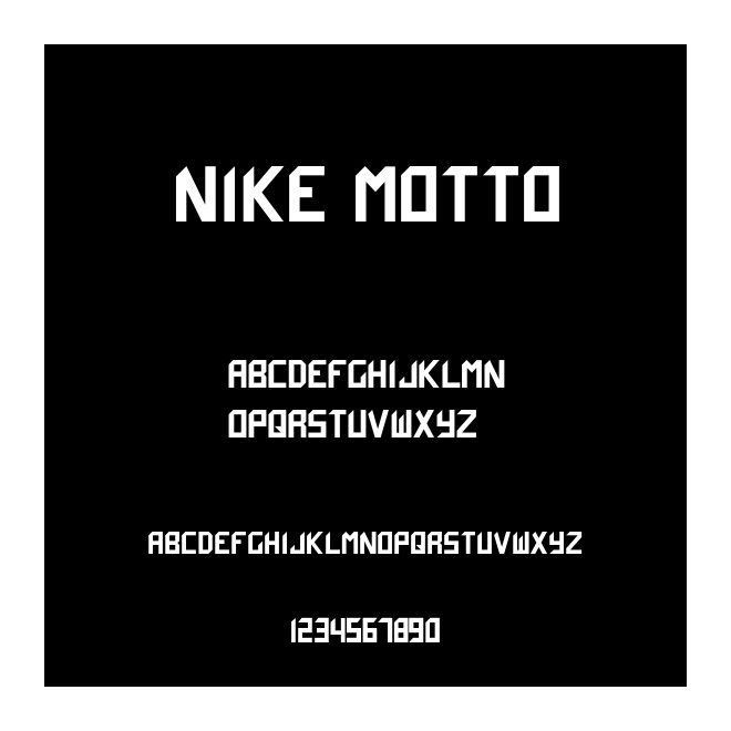 Nike Motto