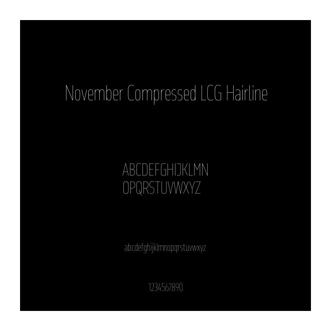 November Compressed LCG Hairline