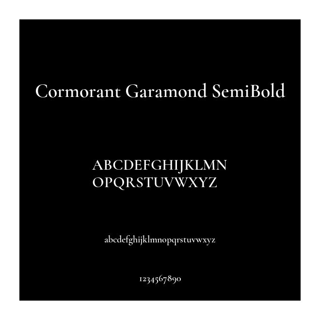 Cormorant Garamond SemiBold