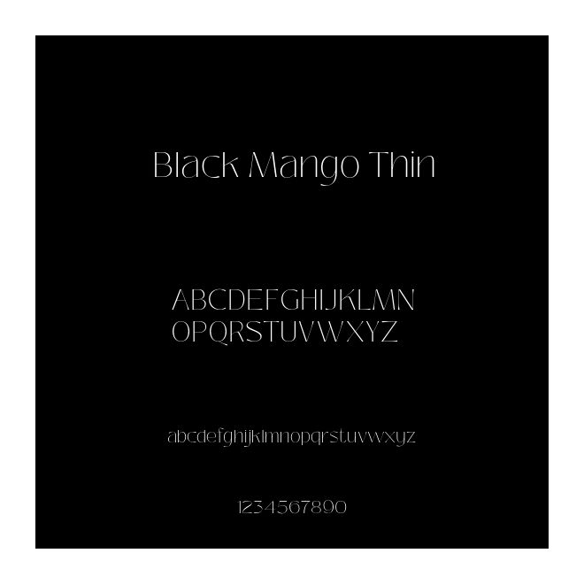 Black Mango Thin