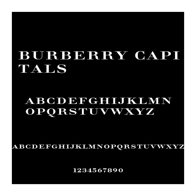 Burberry Capitals