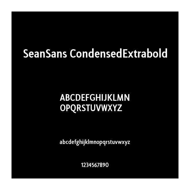 SeanSans CondensedExtrabold