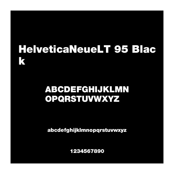 HelveticaNeueLT 95 Black