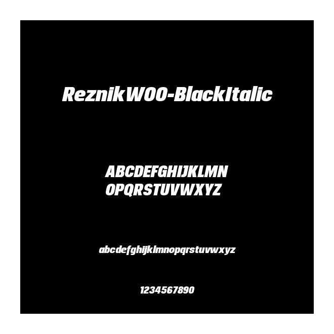 ReznikW00-BlackItalic