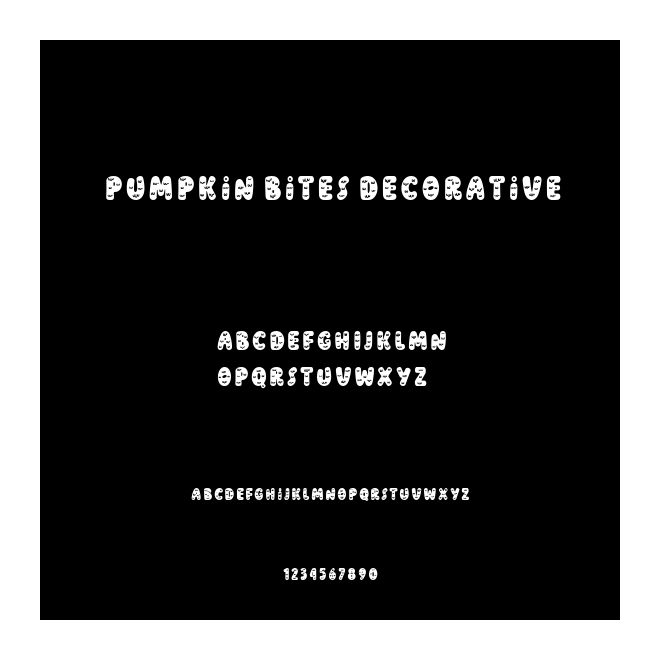 Pumpkin Bites Decorative