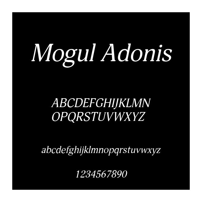 Mogul Adonis