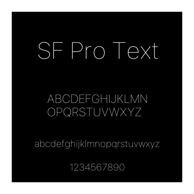 SF Pro Text