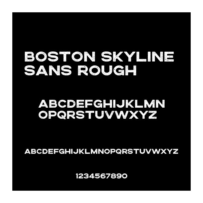 Boston Skyline Sans Rough