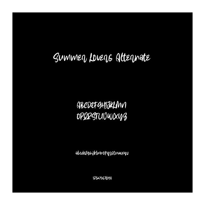 Summer Lovers Alternate