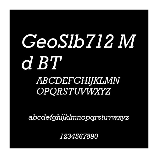 GeoSlb712 Md BT