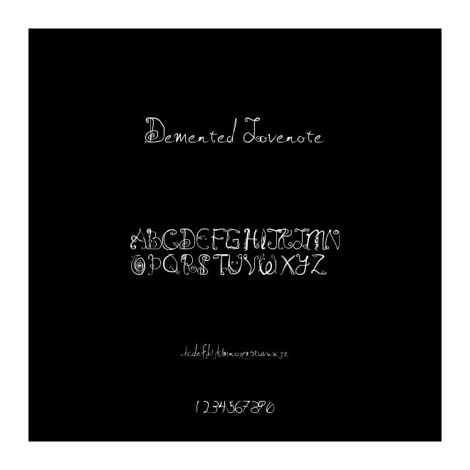 Demented Lovenote