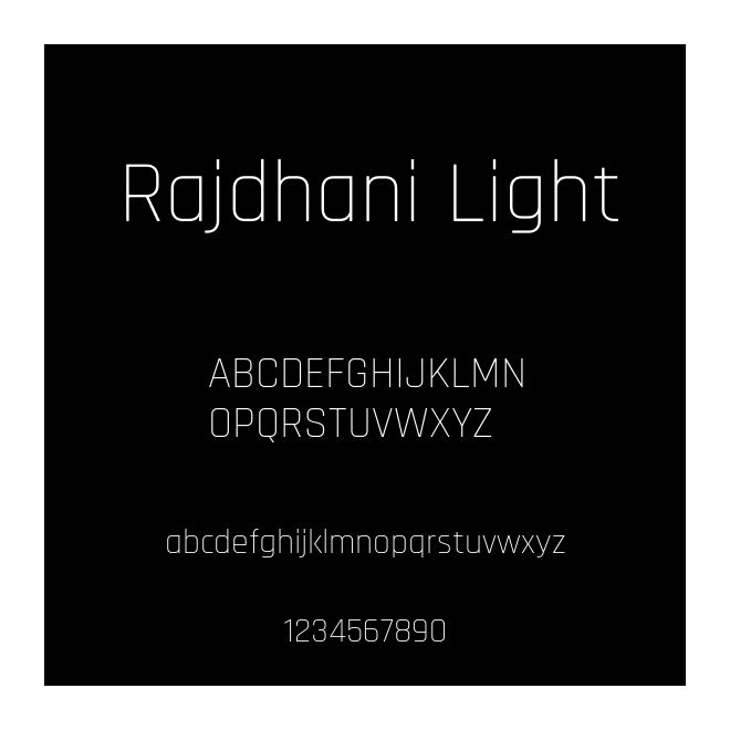 Rajdhani Light