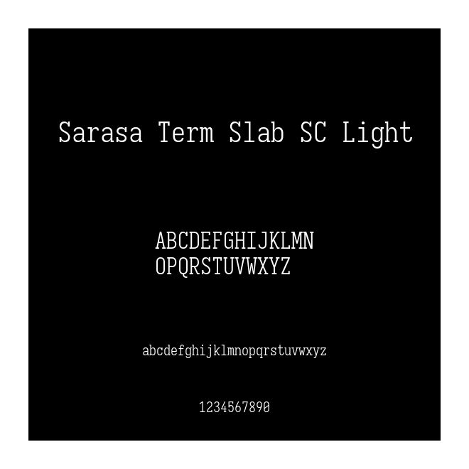 Sarasa Term Slab SC Light