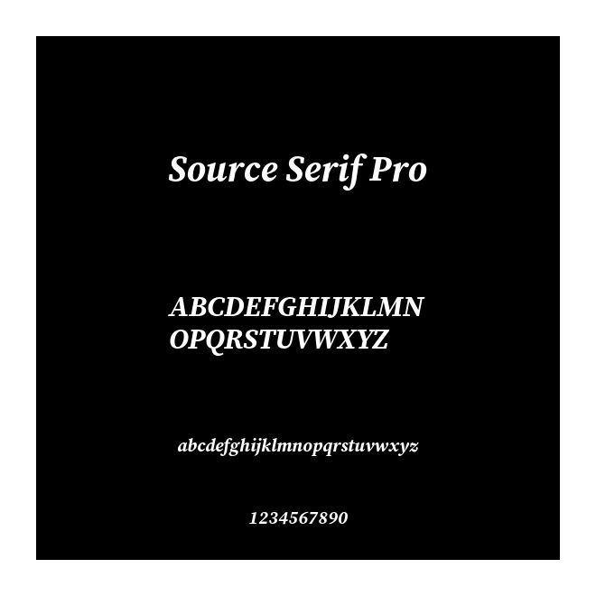 Source Serif Pro